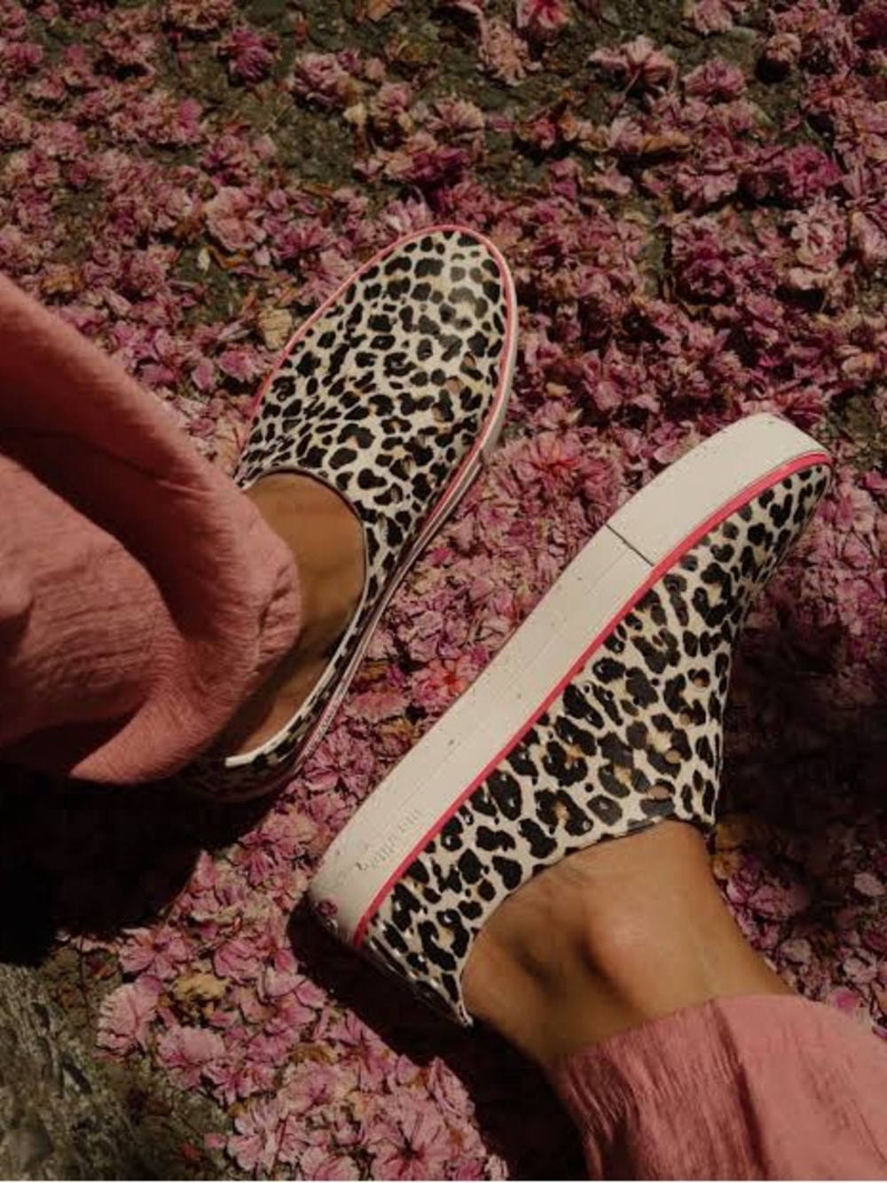 Native Shoes: New with tags - Leopard Print Slip-On Sneakers with Pink Accent
